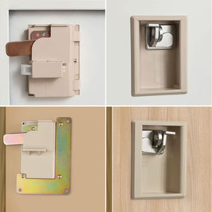 文件柜扣手锁铁皮柜木柜通用拉手锁带锁扣挂锁储物柜更衣柜内嵌锁