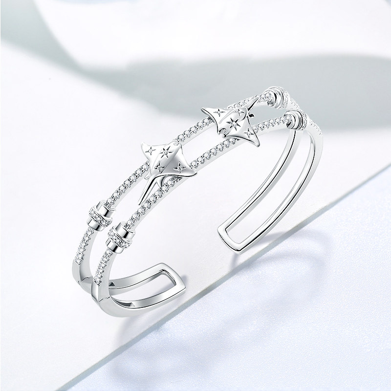 cambas刊芭思魔鬼鱼镂空开口女手镯 cambas饰品手镯