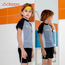 Kappa Children Swimsuit Boy Split Teens CUHK Boy Short Sleeve Sunscreen Boy Swimsuit Suit