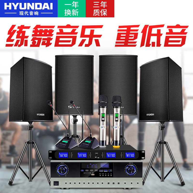 韩国现代专业中小型会议室套装话筒 诺克斯特电器KTV/卡拉OK音箱