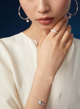 【Lunami 夜深见月】落玉盘系列钩织戒指