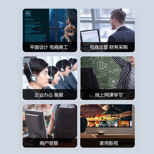 酷睿i5i7商用办公台式电脑主机家用设计企业客服直播游戏DIY整机电脑主机家用全套 - 图2