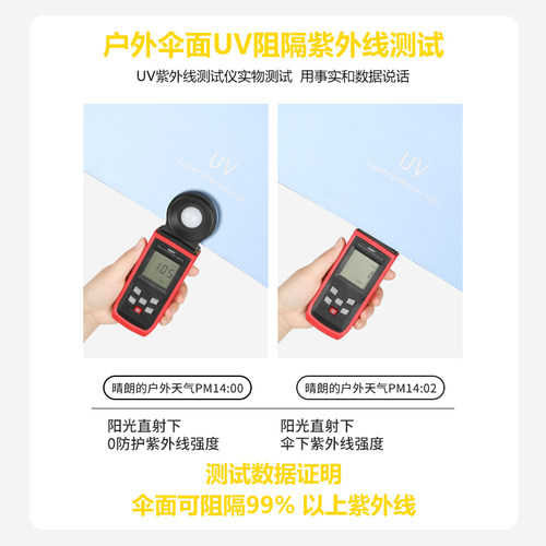 太阳伞女防晒防紫外线遮阳伞晴雨两用折叠全自动雨伞定制logo广告 - 图1