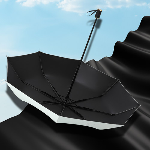 太阳伞女防晒防紫外线遮阳伞晴雨两用折叠全自动雨伞定制logo广告 - 图3