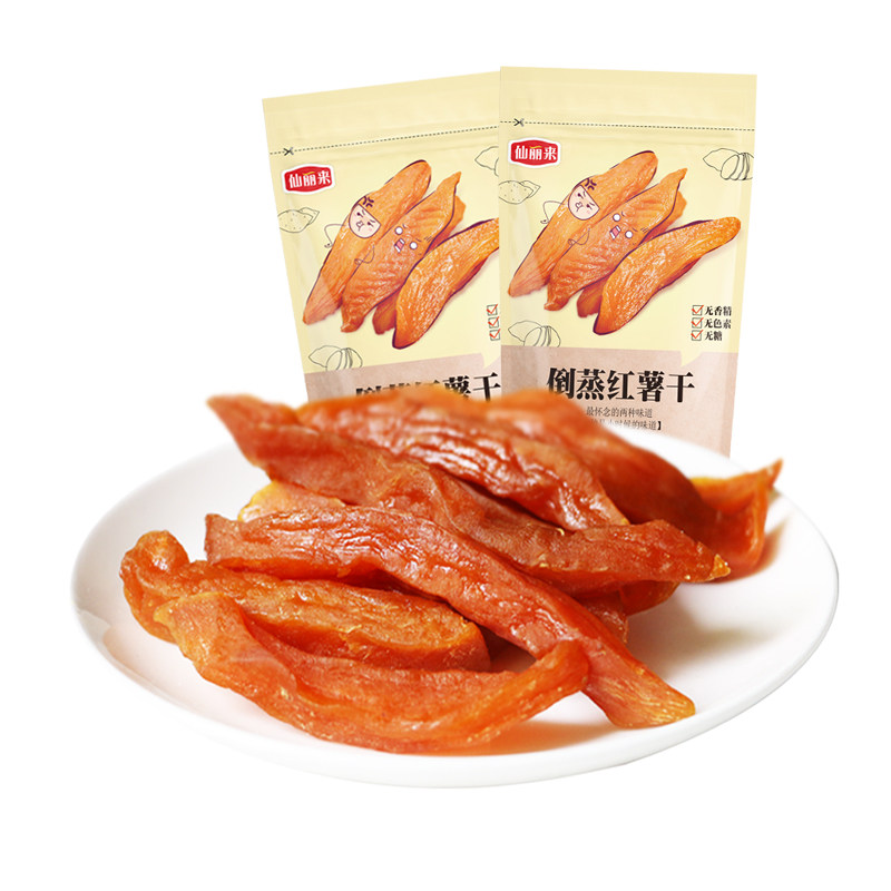 抖音热销原味三蒸三晒软糯 nc红薯干 仙丽来薯类制品
