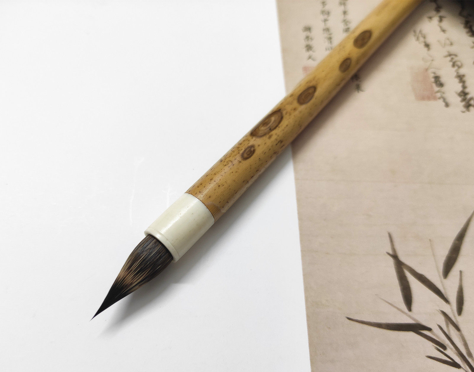 纯紫毫兔毫短锋蒜头毛笔鸡距笔小楷小行草抄经手札画白描硬毫毛笔