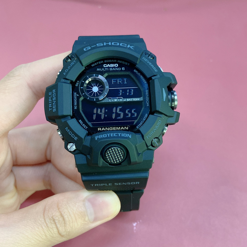 1B 9400 GW 光动能电波防水运动手表男 SHOCK G 卡西欧新款猫人 1B 9400 GW 光动能电波防水运动手表男 SHOCK G 卡西欧新款猫人