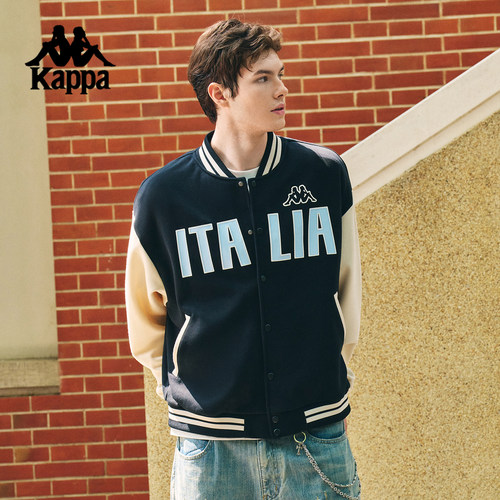 kappa卡帕背靠背夹克外套女秋季新款美式休闲运动棒球服男款上衣 - 图2