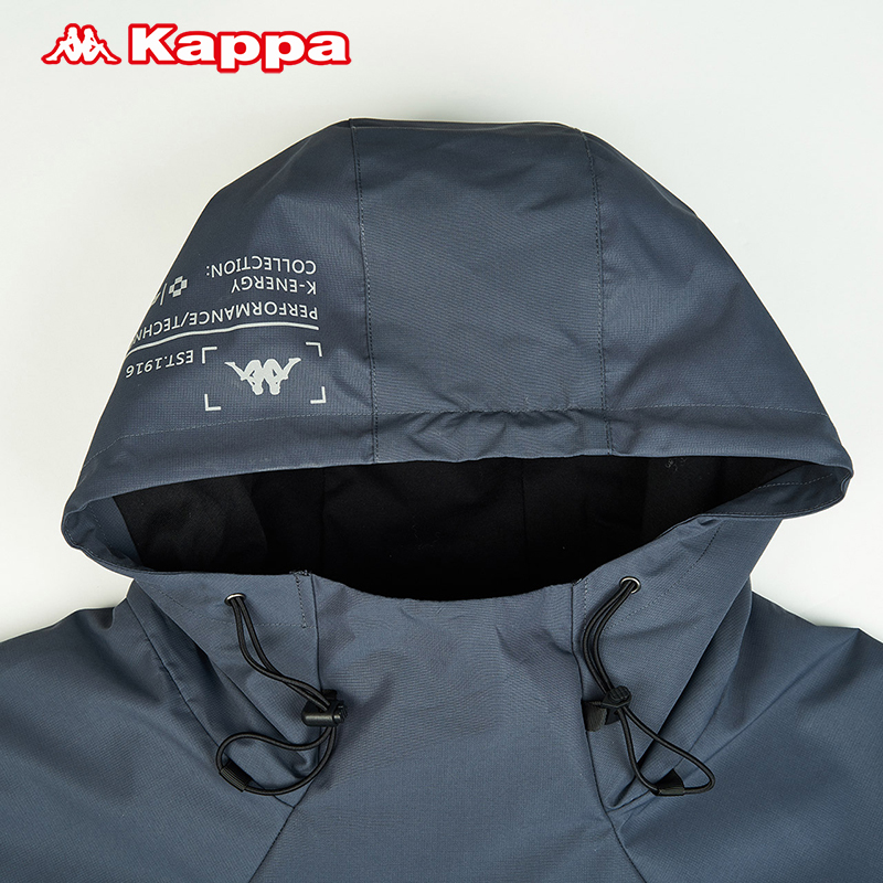 卡帕男串标防风衣休闲梭织外套拼接连帽长袖上衣新款 Kappa 卡帕男串标防风衣休闲梭织外套拼接连帽长袖上衣新款 Kappa