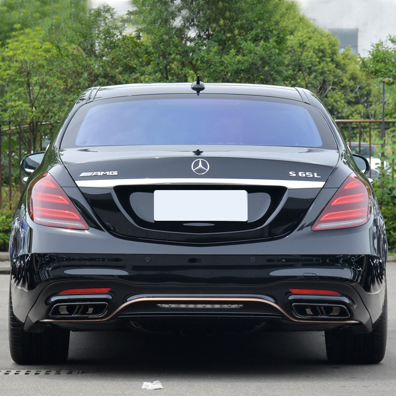 适用于奔驰S级车标s63 s65l改装AMG v8 v12biturbo侧标尾标贴字标-图3