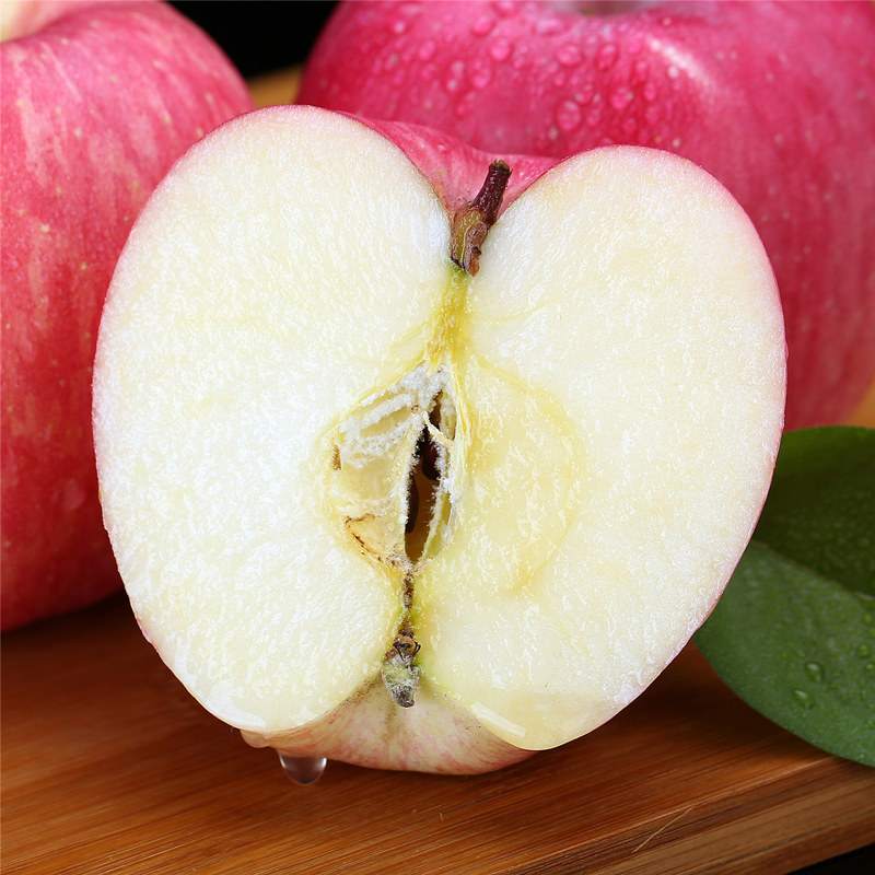 食悦鲜旗舰店山东烟台红富士栖霞苹果新鲜水果整箱10斤包邮脆甜红丑苹果冰糖心3