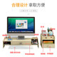 Computer monitor heightening base desktop keyboard arrangement