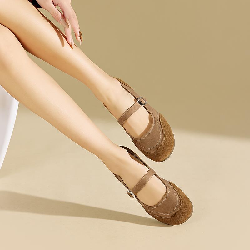 香香莉软底勃肯鞋子女2025年春季新款一脚蹬复古玛丽珍单鞋029210 - 图3