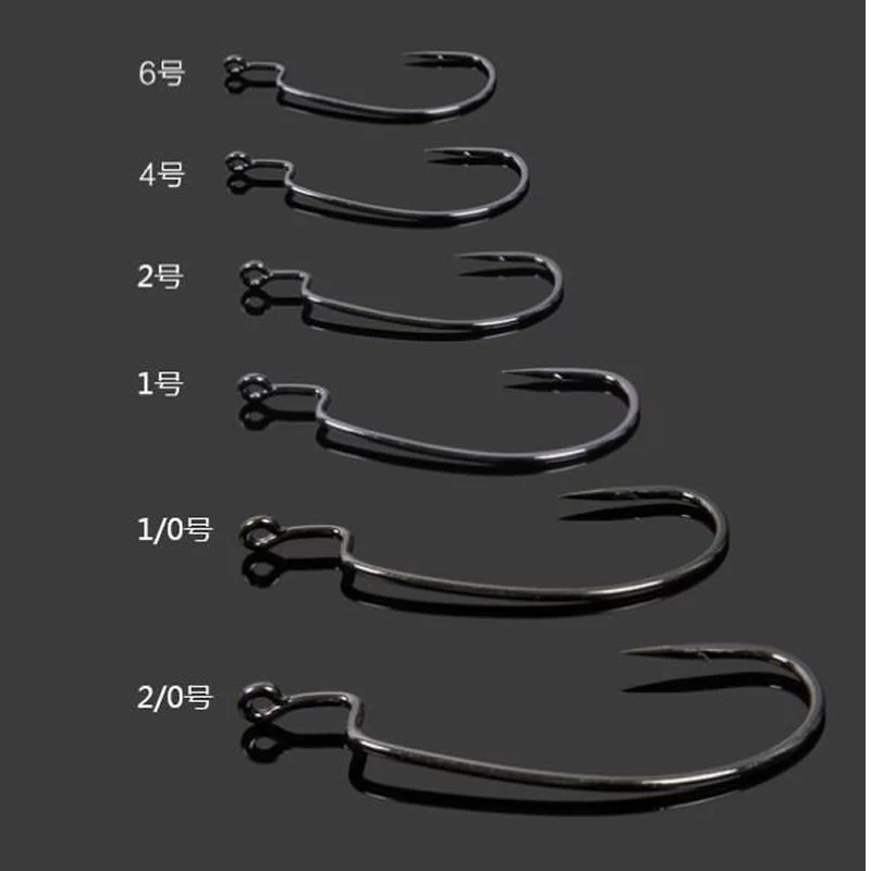 Крючок набор рыбалки Pei с владилующей оснасткой Luya, прецизионные полоски, широкий живот, набор Texas, мягкая приманка, крючки для баса, грабера, группер, крючок для мягкого червя