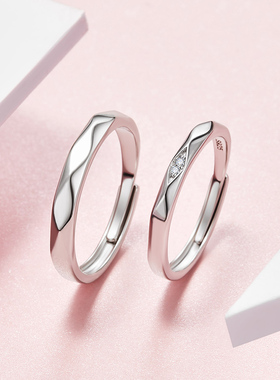 SD恋爱钻石戒指菱形献爱情侣款