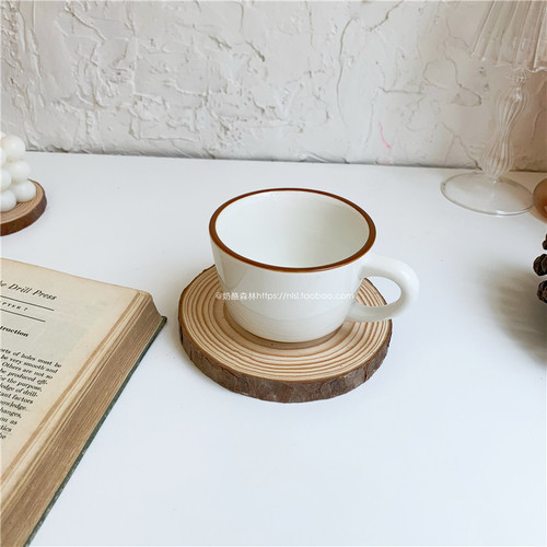 复古天然原木年轮杯垫木片 拍照道具民宿拍照基地拍照道具背景 - 图1