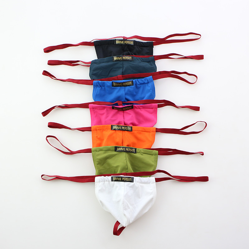 【2条】无畏船长低腰性感细带T裤内裤 男士弹力紧身U凸囊袋丁字裤 - 图2