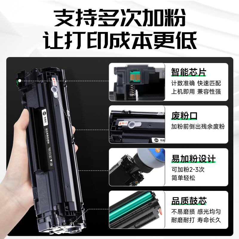 适用惠普M126a硒鼓laserjet pro m126nw打印机墨盒laserjetpromfpm126a墨盒laserjetprom126a硒鼓原装品质mfp-图1