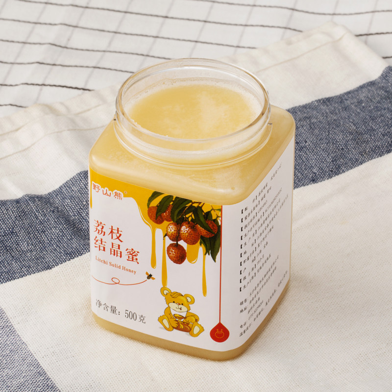荔枝结晶土天然纯正农家500g野山熊 野山熊蜂蜜