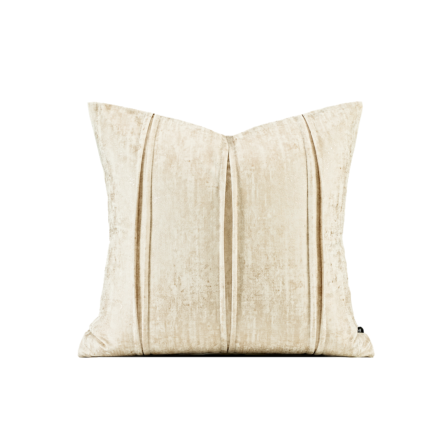 柏洛斯High end『白割』高端侘寂风米白烫金绒布沙发靠垫床头抱枕 - 图3