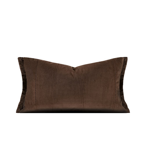 柏洛斯Fashionable〖咖啡〗轻奢北欧深咖客厅腰枕高级沙发抱枕套 - 图3