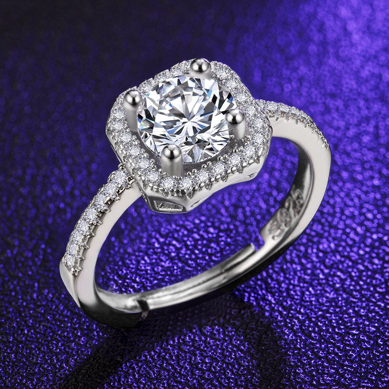 奢华男女一对求婚戒指假仿真钻戒 筱艳饰品戒指/指环