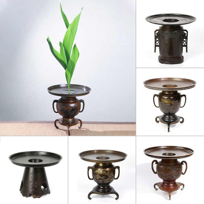 休日限定 池坊 いけばな 唐銅鋳造 華道 立華瓶 花器 savingssafari.com