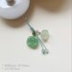 Hand-knitted rope adjustable pendant jade agate lotus pendant suitable for teapot decoration clothing cheongsam press lapel pendant
