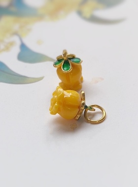 玫瑰小挂坠手链diy小滴溜耳坠配件 项链吊坠饰品原创设计女款现货