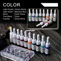 Professional 12Color 1 set Tatoto Ink Nail Pigment Hot Wheel