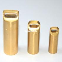 3 Sizes Aluminum Alloy Pill Cases Multifunction Brass Sea