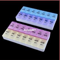 2019 New 7 Days Weekly 7 14 Grids Pill Case Medicine Tablet