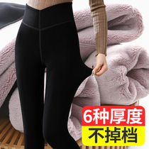 Underpants woman autumn winter plus suede thickened warm pants without falling out of gear wearing high waist integrated trousers with slim and thin cotton pants