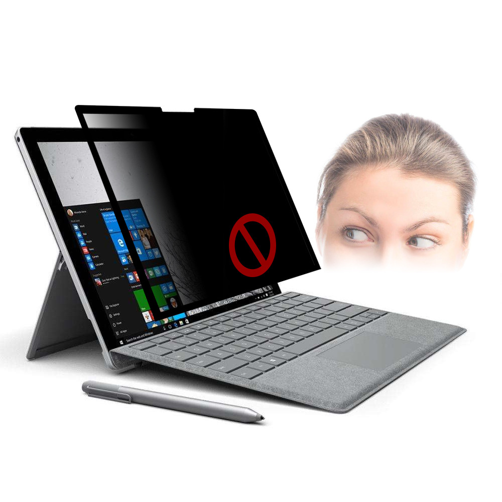 微软surfaceLaptop6/5/4/3框胶可拆卸pro10/9/8/7/6电脑防窥膜book2 3防反光Studio2防蓝光GO3非磁吸屏幕贴膜 - 图3