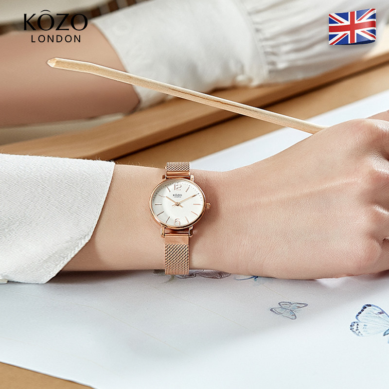 kozo进口细带小巧简约气质石英表 kozo国产腕表