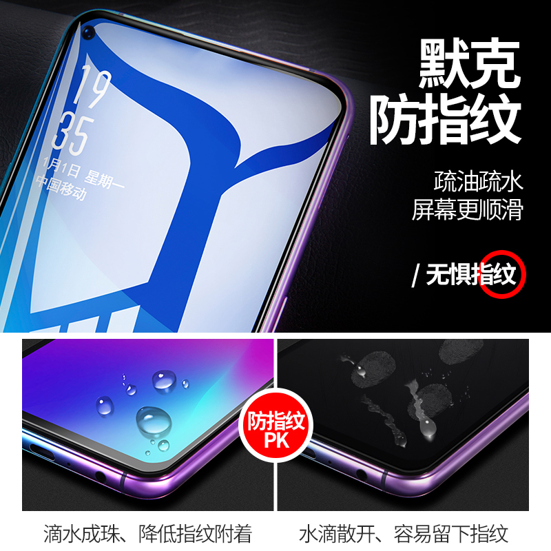 oppoA11钢化膜A11X手机膜A11S全屏防窥A11全覆盖防偷窥适用于OPPO防爆防摔oppoA11S贴膜无白边全包保护钻石膜 - 图3