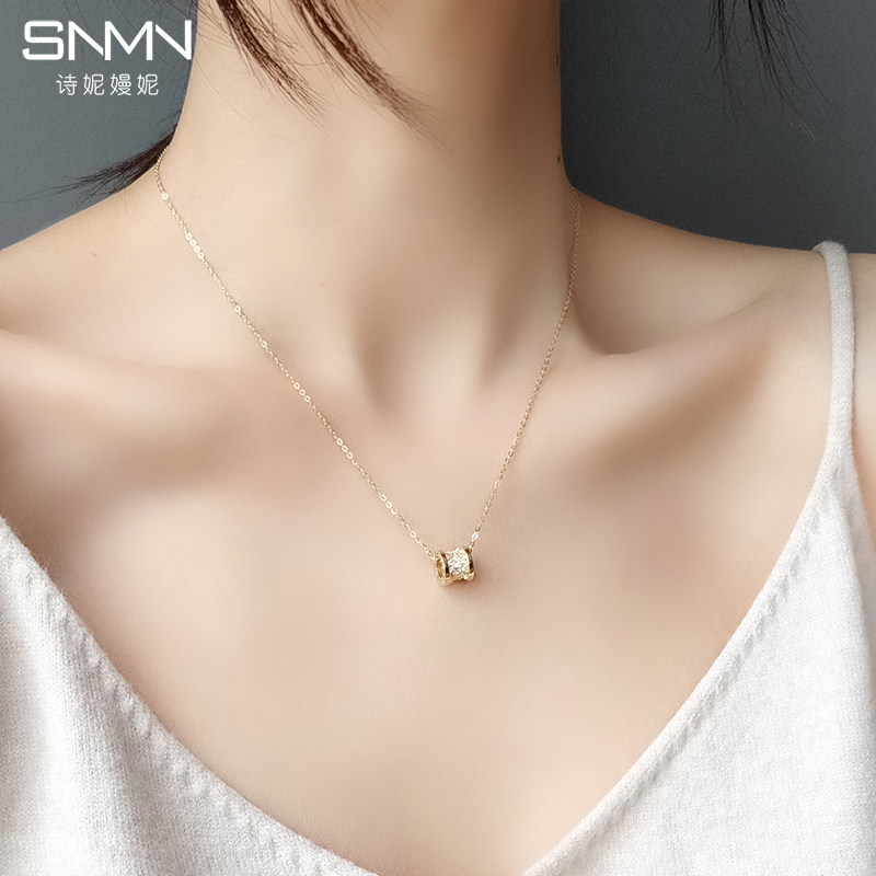 小蛮腰银项链女纯银小众网红锁骨链 诗妮嫚妮项链
