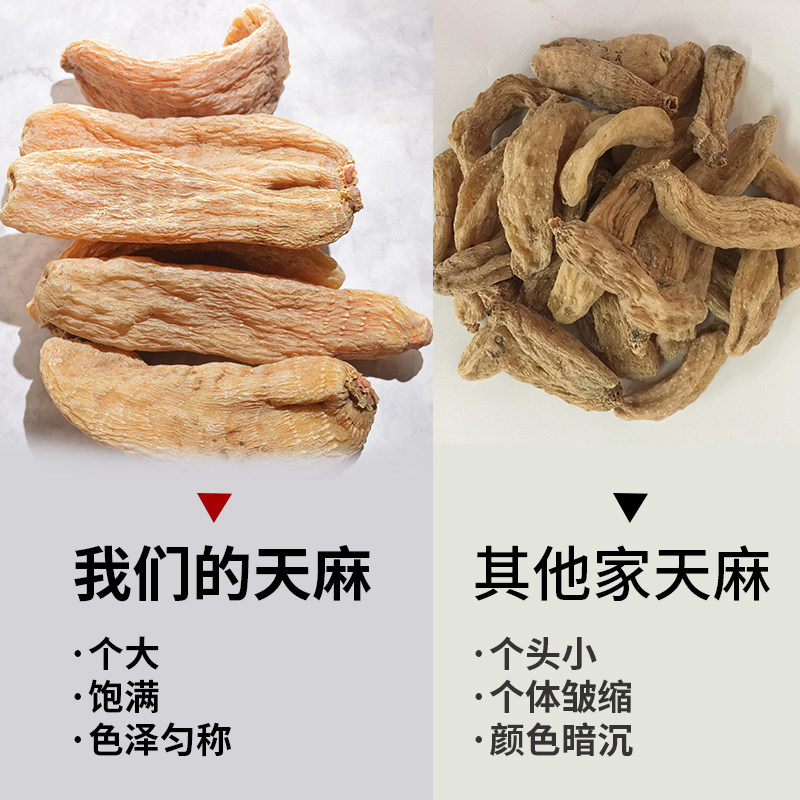 野生云南昭通干货500g特级新鲜天麻 谯祖堂天麻