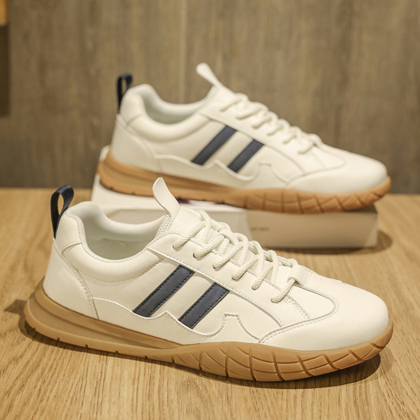 复古男鞋德训鞋2026新款透气平底百搭工作耐脏耐磨休闲阿甘板鞋,淘宝优惠券,粉丝福利购,淘宝优惠卷