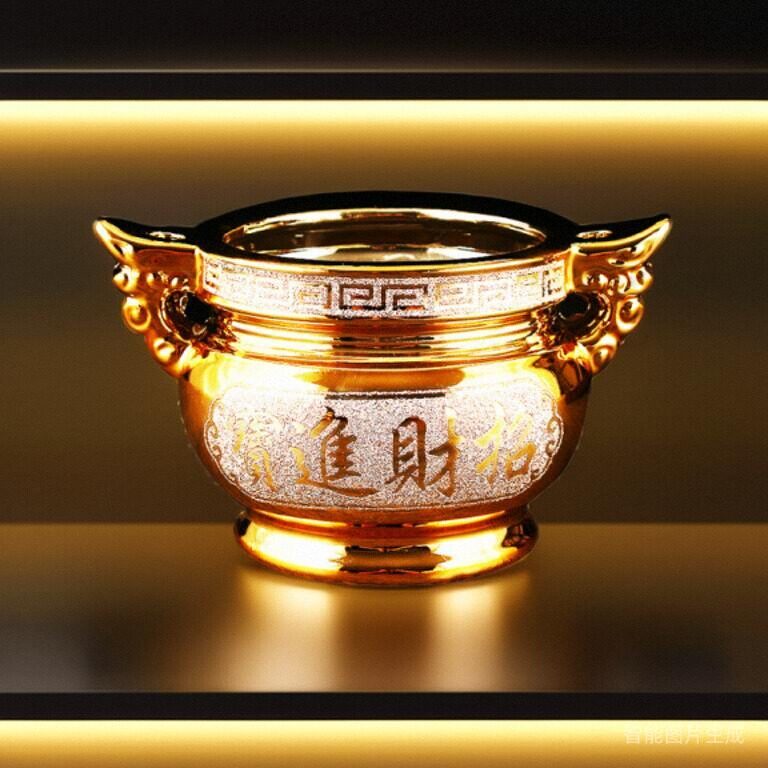 香炉家用室内陶瓷烧香炉香薰插香大香炉上供沙金供佛小香炉碗,淘宝优惠券,粉丝福利购,淘宝优惠卷