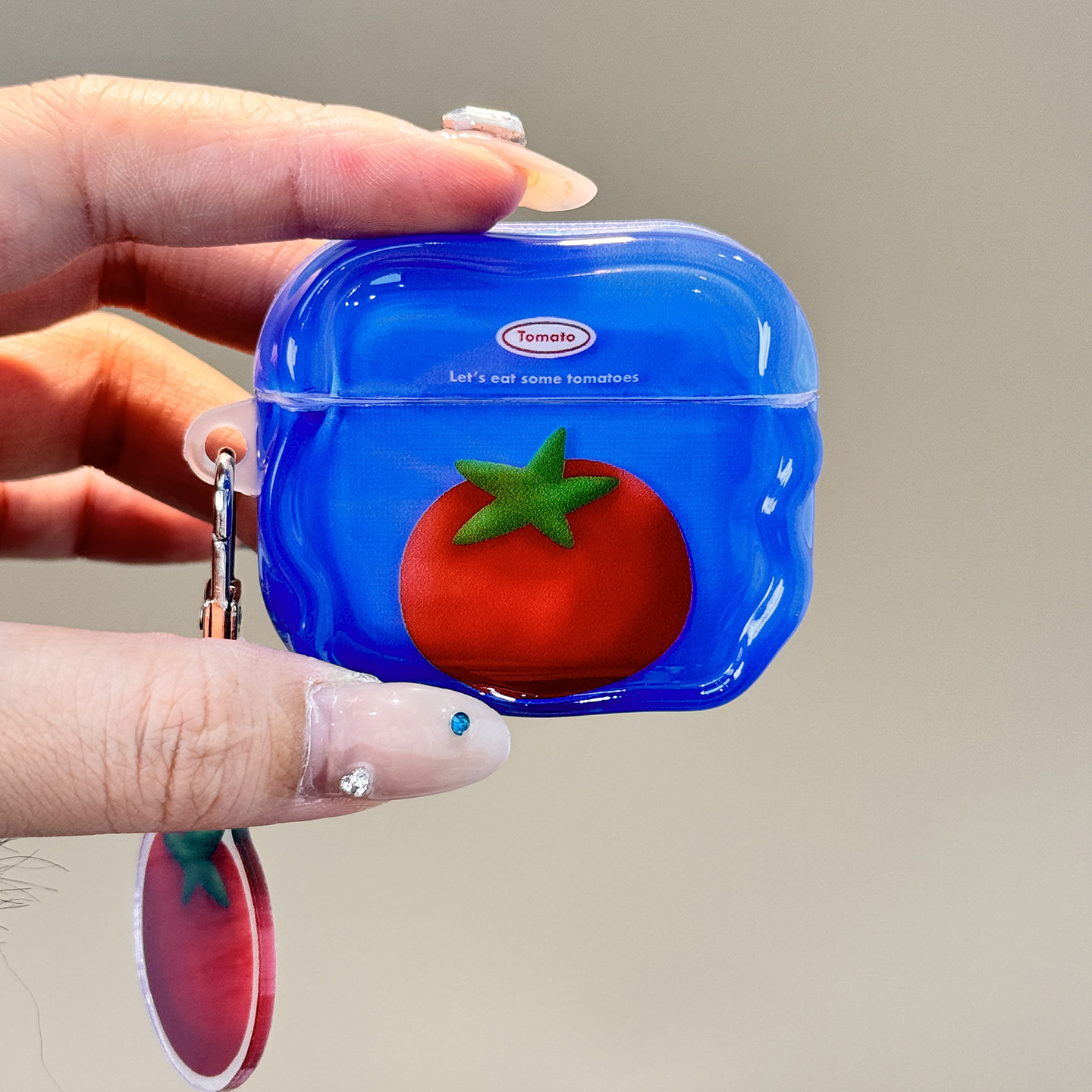 【每日新品】趣味ins蓝底西红柿适用airpodspro2保护套4代airpods3耳机套二代苹果airpodspro3无线蓝牙耳机壳,淘宝优惠券,粉丝福利购,淘宝优惠卷