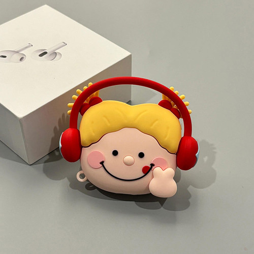 可爱带耳机女孩适用苹果耳机保护套airpodspro2壳蓝牙2024新款airpods3三代二ipods高级感女1airpod硅胶软壳 - 图3