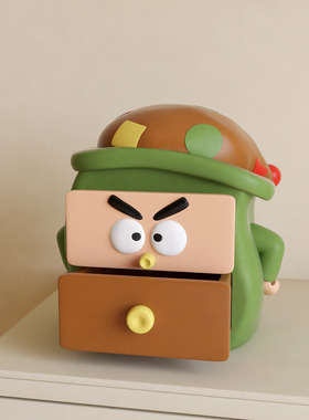 可爱卡通造型桌面收纳盒摆件
