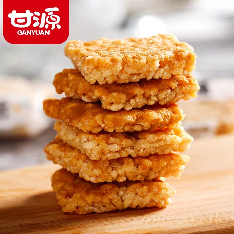 甘源咸蛋黄1000g豆香味小包装锅巴 盛伦食品膨化食品