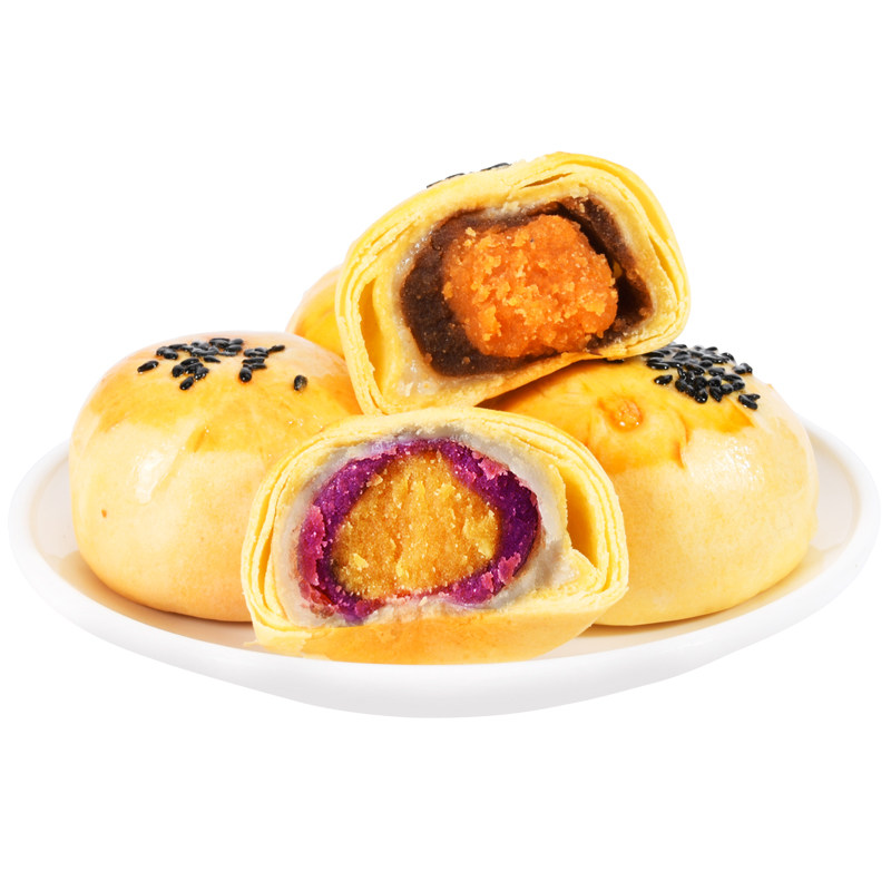 佬食仁雪媚娘整箱多口味红豆蛋黄酥 佬食仁传统糕点