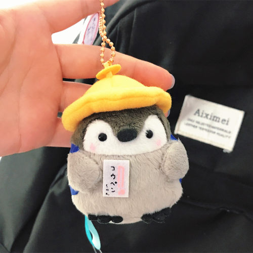 日系正能量企鹅毛绒玩偶小公仔网红ins情侣可爱书包挂件包包挂饰 - 图3