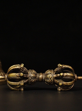 纯铜金刚铃杵客厅手工摆件