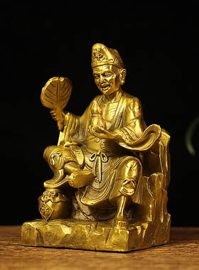 纯铜罗汉像玄关电视柜装饰摆件