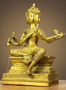 纯铜泰国大梵天王店铺装饰佛像