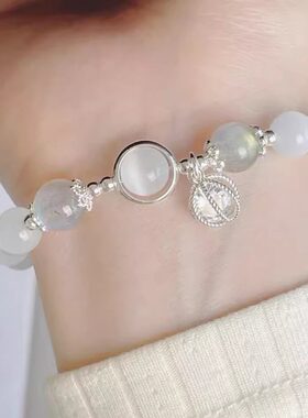 普陀山文创猫眼手串小众设计玻璃转运珠平静心灵事业有成水逆退散